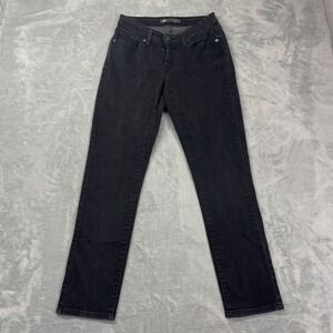 Levi's 529 Jeans Womens 8 (29x32) Black Denim Curvy Grunge Americana Skinny Leg